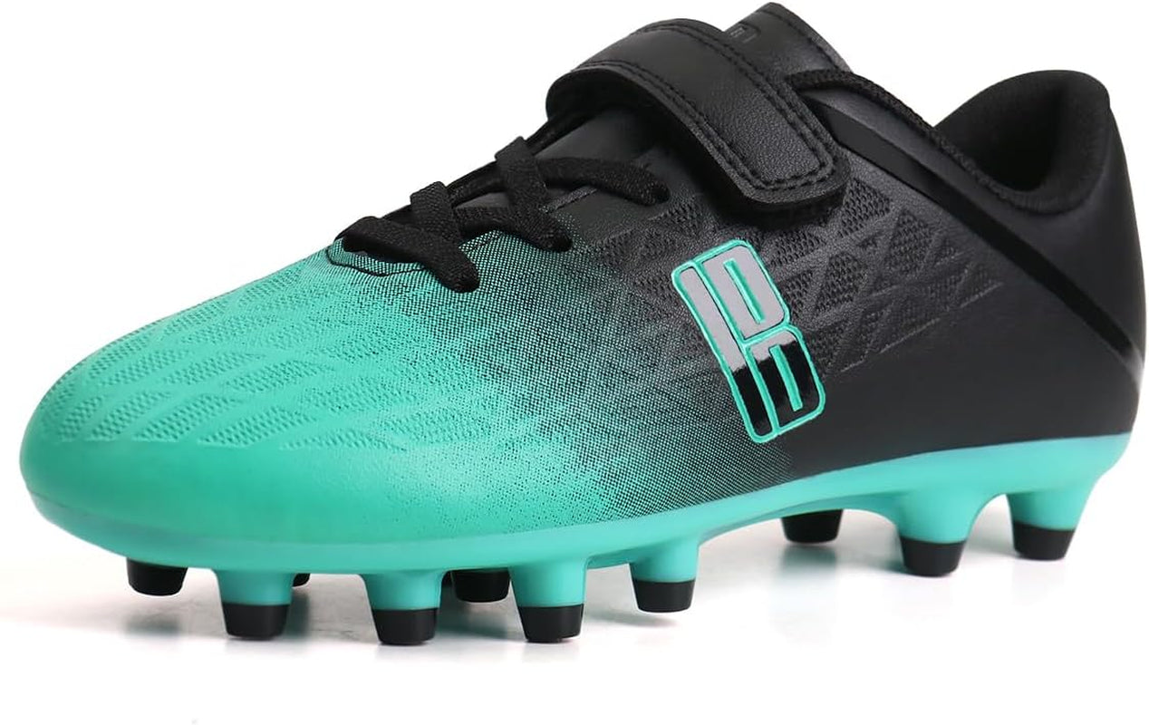 Kids Firm Ground Soccer Cleats Boys Girls Athletic Outdoor Football Shoes
