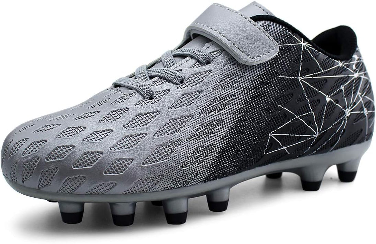 Kids Firm Ground Soccer Cleats Boys Girls Athletic Outdoor Football Shoes
