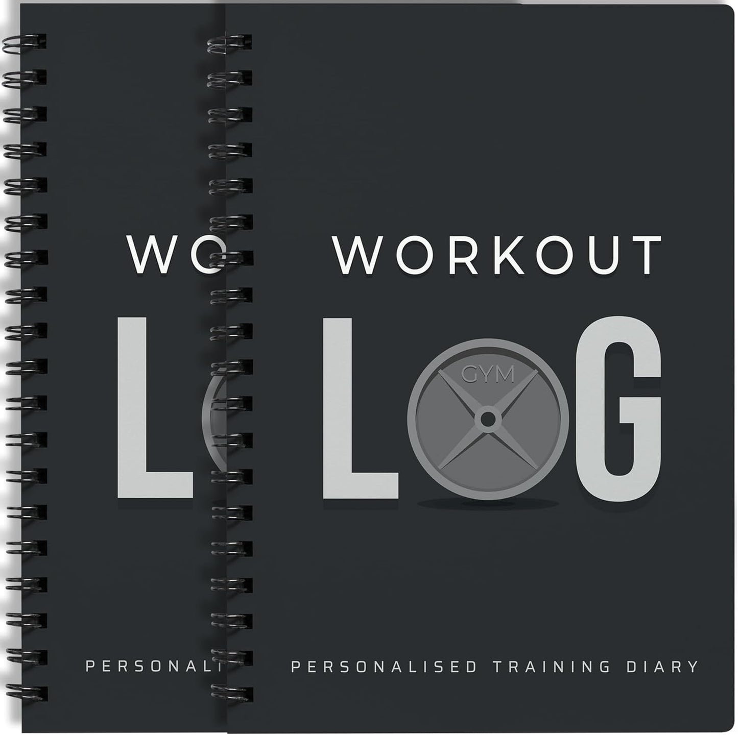 Workout Planner for Daily Fitness Tracking & Goals Setting - A5 Size, 6” X 8”, Charcoal Gray - Men & Women Personal Home & Gym Training Diary - Log Book Journal - by