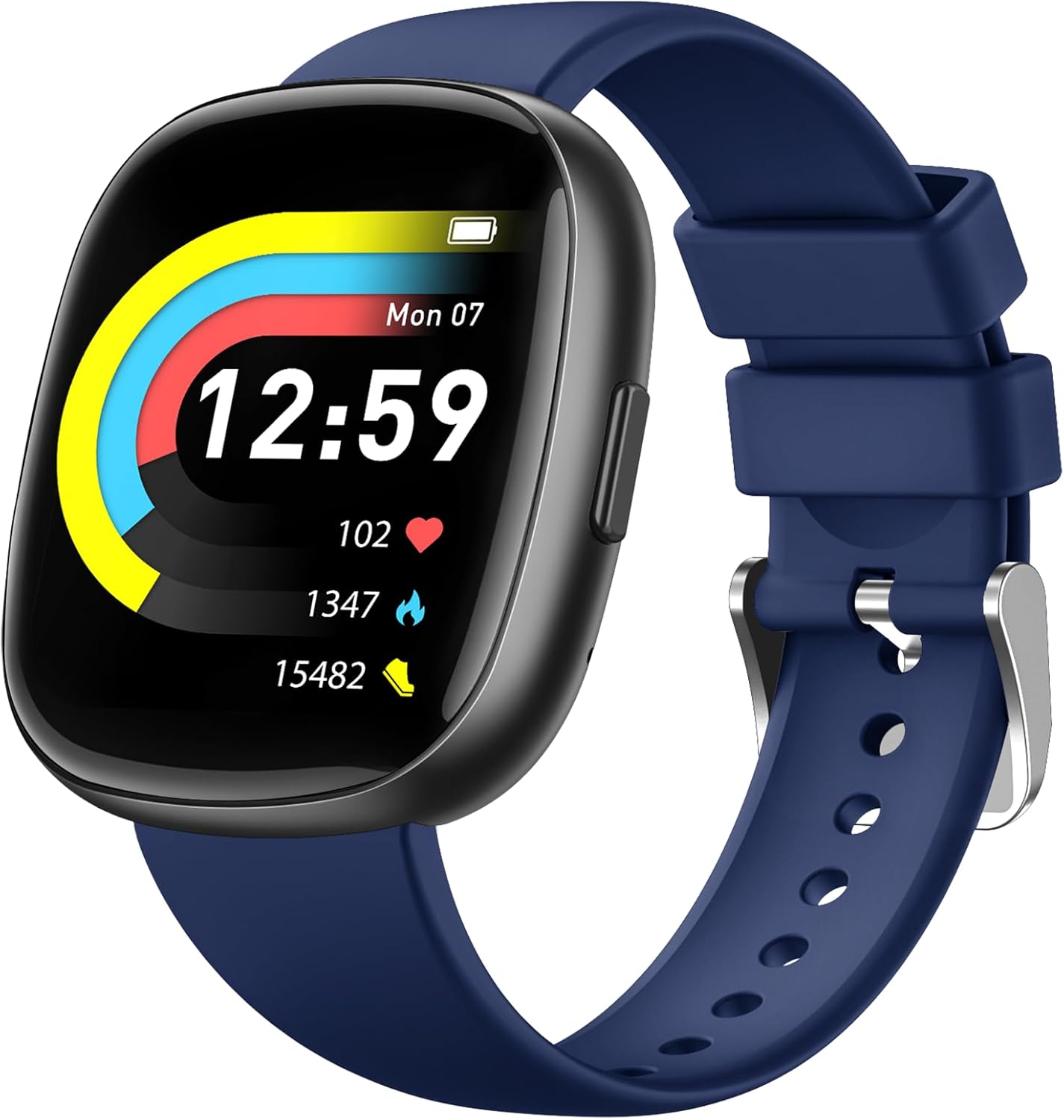 Smart Watches for Women Men with Call: Fitness Trackers with 24-Hour Heart Rate Spo2 Sleep Monitor 5ATM Waterproof 120+ Sport Mode Watches for Women Gift Compatible with Iphone Android Phones(3 Bands)