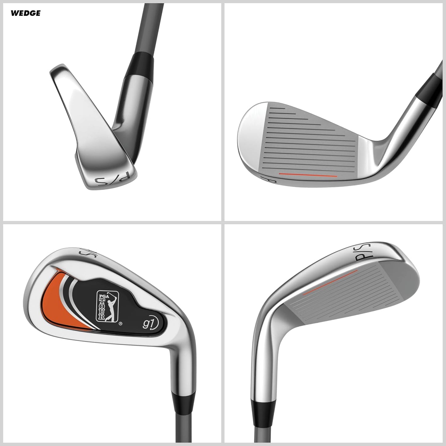 G1 Series Orange Kids Golf Club Set| Golf Clubs and Sets for Height 5'2"-5'10"| Complete Golf Club Sets W/A Golf Driver, Putter & Golf Bag| Young Men & Women Golf Clubs Ages 12-17