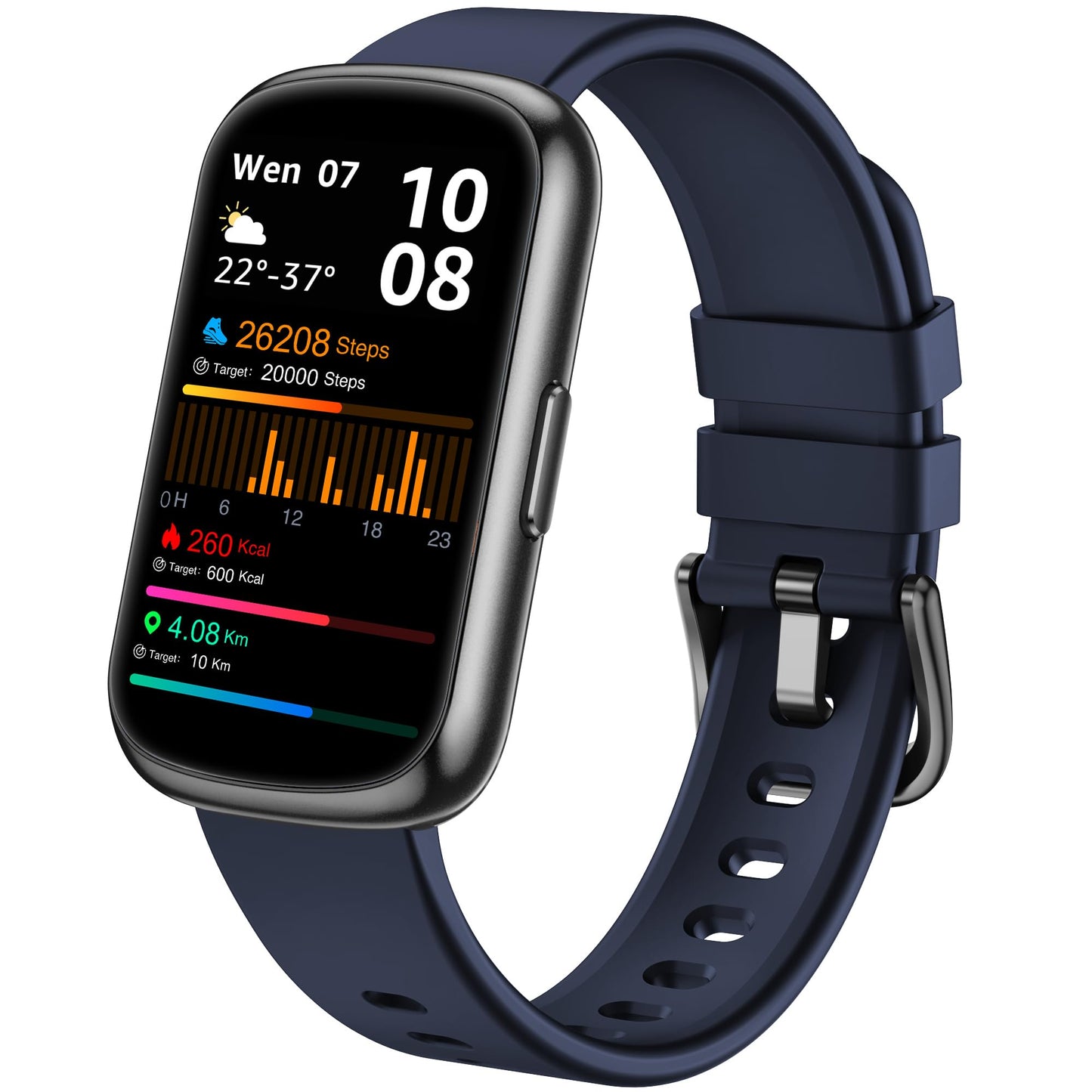 Health Fitness Tracker, Smart Watches for Women Men with 24/7 Heart Rate Blood Oxygen Monitor, Sleep Tracker, Calories & Pedometer, IP68 Waterproof Activity Trackers & Fitness Watch for Android&iPhone