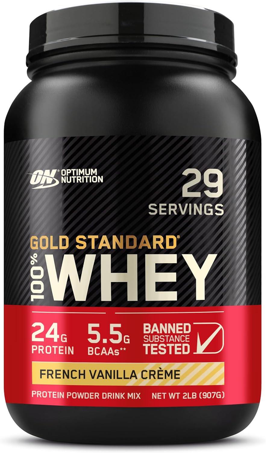 Gold Standard 100% Whey Protein Powder, Double Rich Chocolate, 2 Pound (Packaging May Vary)