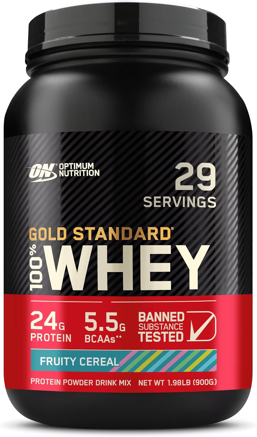 Gold Standard 100% Whey Protein Powder, Double Rich Chocolate, 2 Pound (Packaging May Vary)