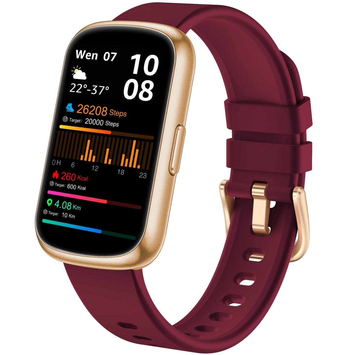 Health Fitness Tracker, Smart Watches for Women Men with 24/7 Heart Rate Blood Oxygen Monitor, Sleep Tracker, Calories & Pedometer, IP68 Waterproof Activity Trackers & Fitness Watch for Android&iPhone