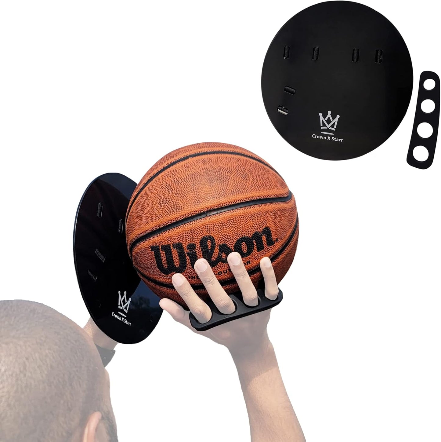 Basketball Shooting off Hand Trainer - for Right Handed Shooters, Eliminate off Hand Interference - with Bonus 5.3" Shooting Aid