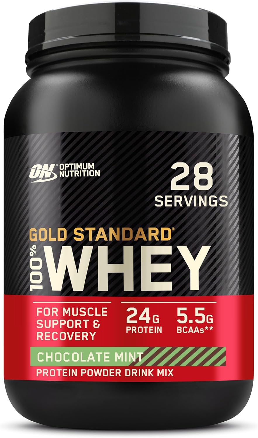 Gold Standard 100% Whey Protein Powder, Double Rich Chocolate, 2 Pound (Packaging May Vary)