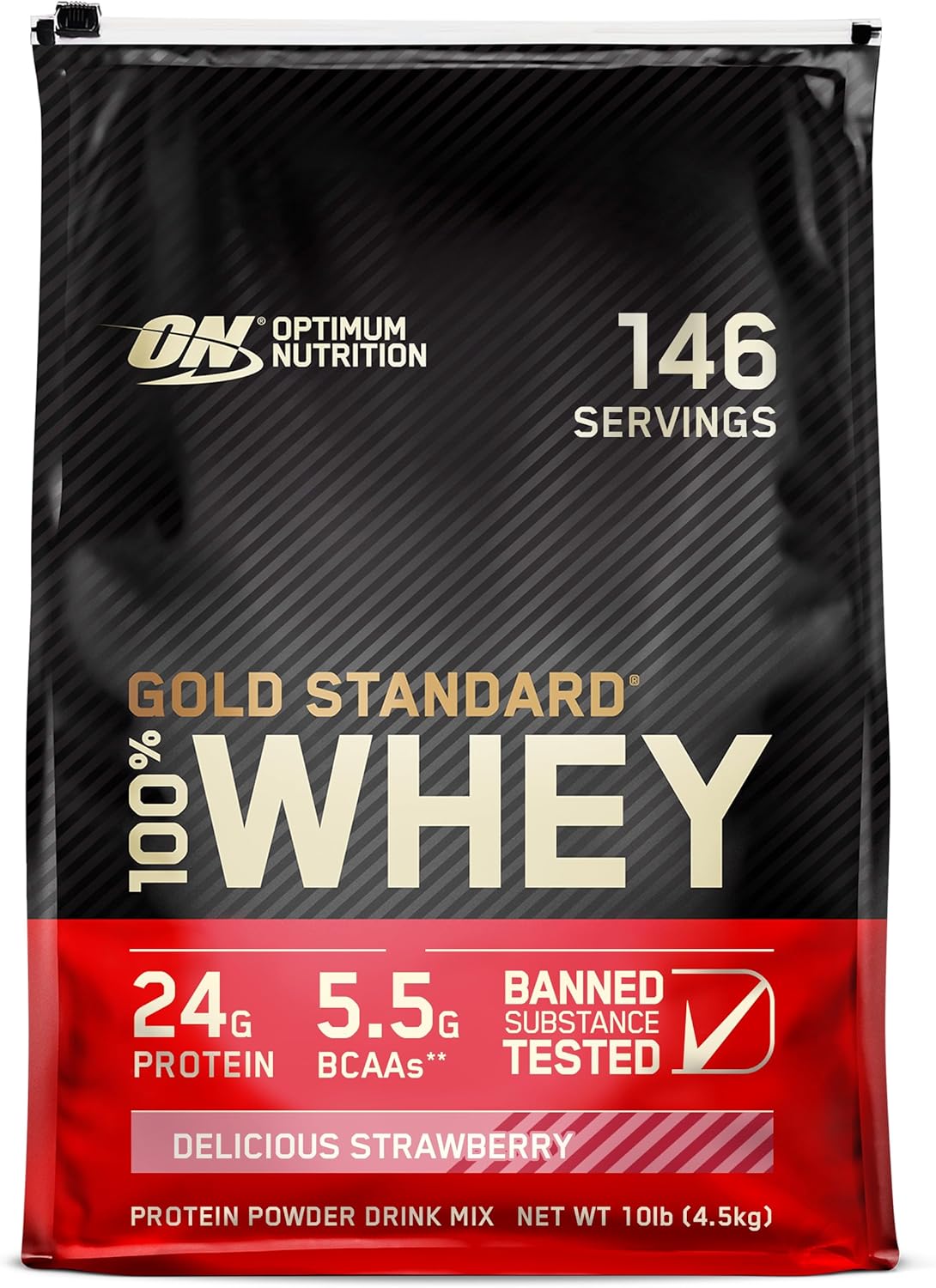 Gold Standard 100% Whey Protein Powder, Double Rich Chocolate, 2 Pound (Packaging May Vary)