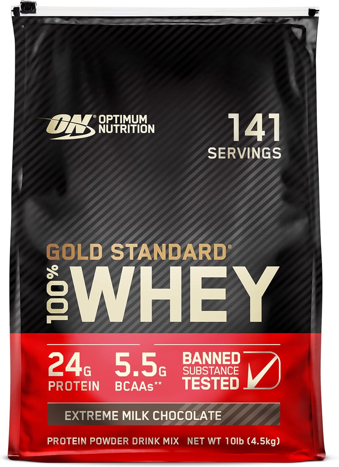 Gold Standard 100% Whey Protein Powder, Double Rich Chocolate, 2 Pound (Packaging May Vary)