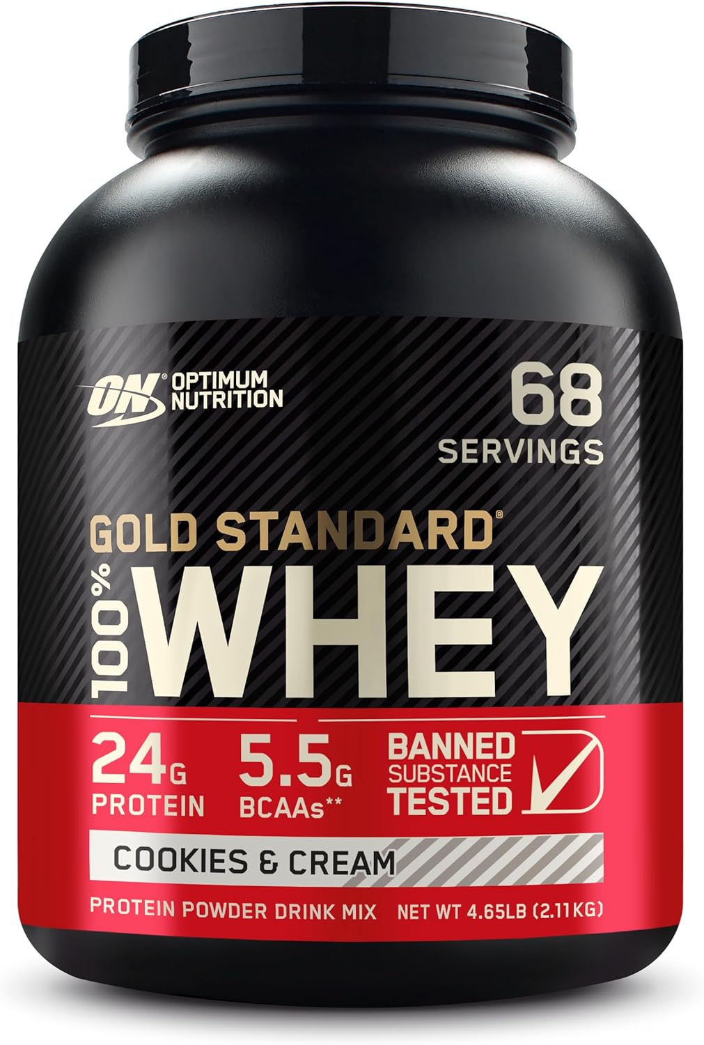 Gold Standard 100% Whey Protein Powder, Double Rich Chocolate, 2 Pound (Packaging May Vary)