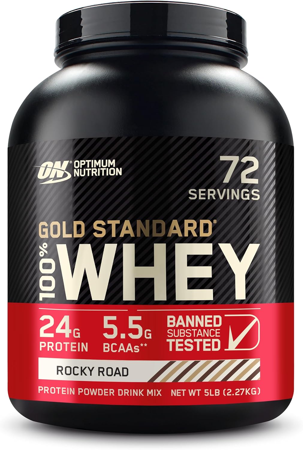 Gold Standard 100% Whey Protein Powder, Double Rich Chocolate, 2 Pound (Packaging May Vary)