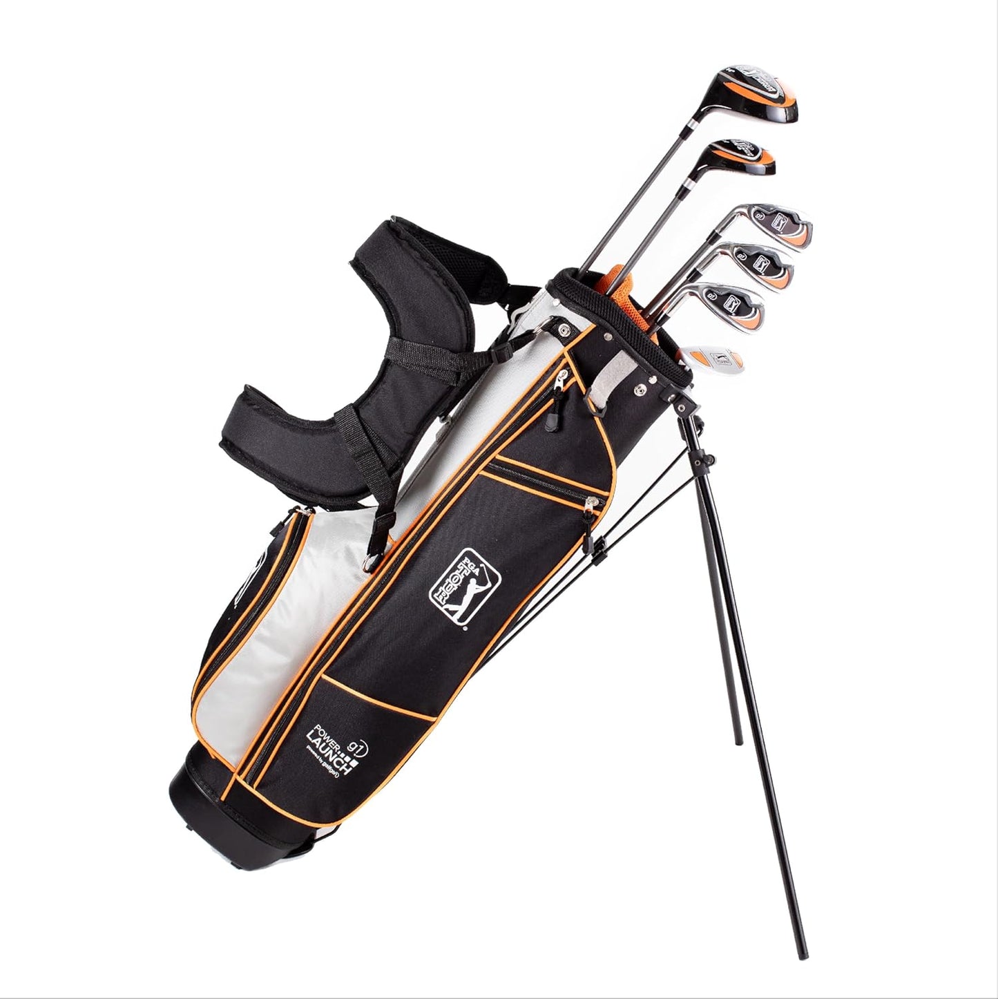 G1 Series Orange Kids Golf Club Set| Golf Clubs and Sets for Height 5'2"-5'10"| Complete Golf Club Sets W/A Golf Driver, Putter & Golf Bag| Young Men & Women Golf Clubs Ages 12-17