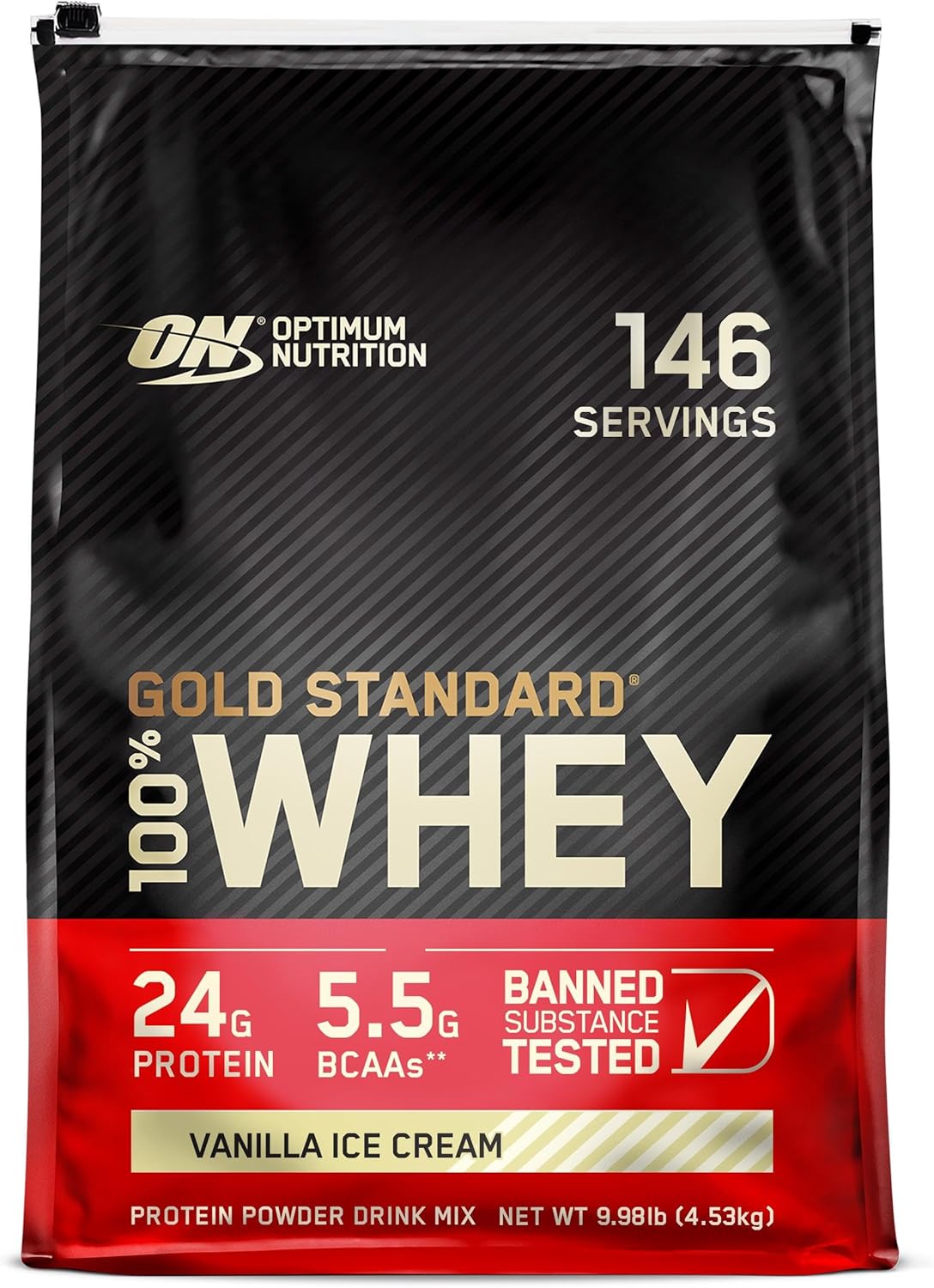 Gold Standard 100% Whey Protein Powder, Double Rich Chocolate, 2 Pound (Packaging May Vary)