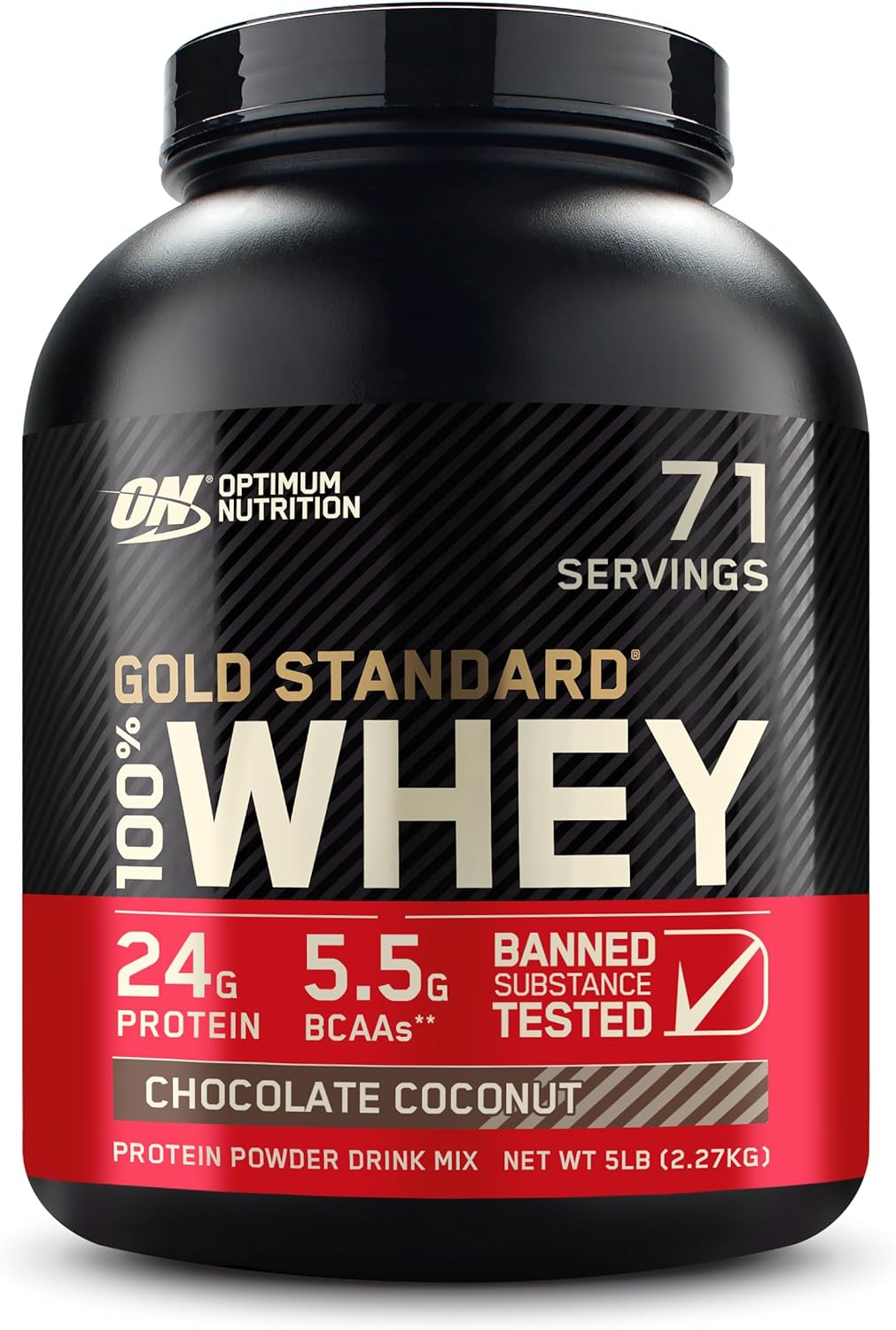 Gold Standard 100% Whey Protein Powder, Double Rich Chocolate, 2 Pound (Packaging May Vary)