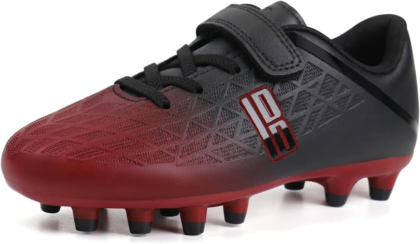 Kids Firm Ground Soccer Cleats Boys Girls Athletic Outdoor Football Shoes