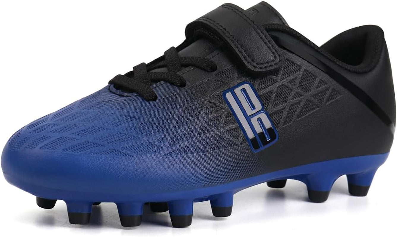Kids Firm Ground Soccer Cleats Boys Girls Athletic Outdoor Football Shoes