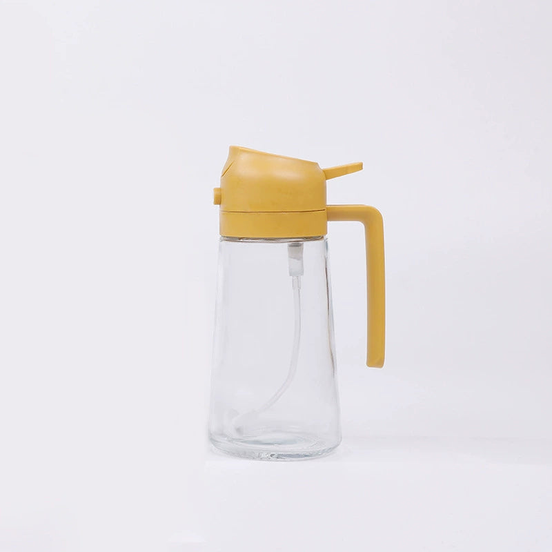 Glass Spray Oil Bottle Jar Spray Dual-Use Air Fryer Kitchen For Home Spray Oil Dispenser Oil Tank Seasoning Pour Oil