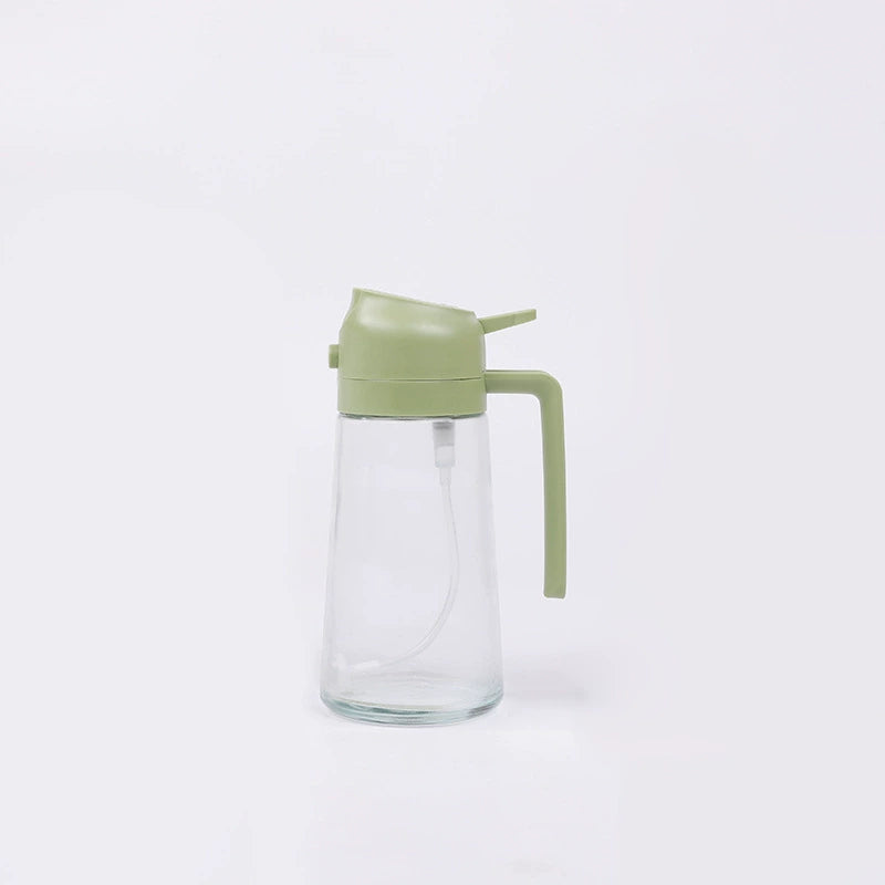 Glass Spray Oil Bottle Jar Spray Dual-Use Air Fryer Kitchen For Home Spray Oil Dispenser Oil Tank Seasoning Pour Oil