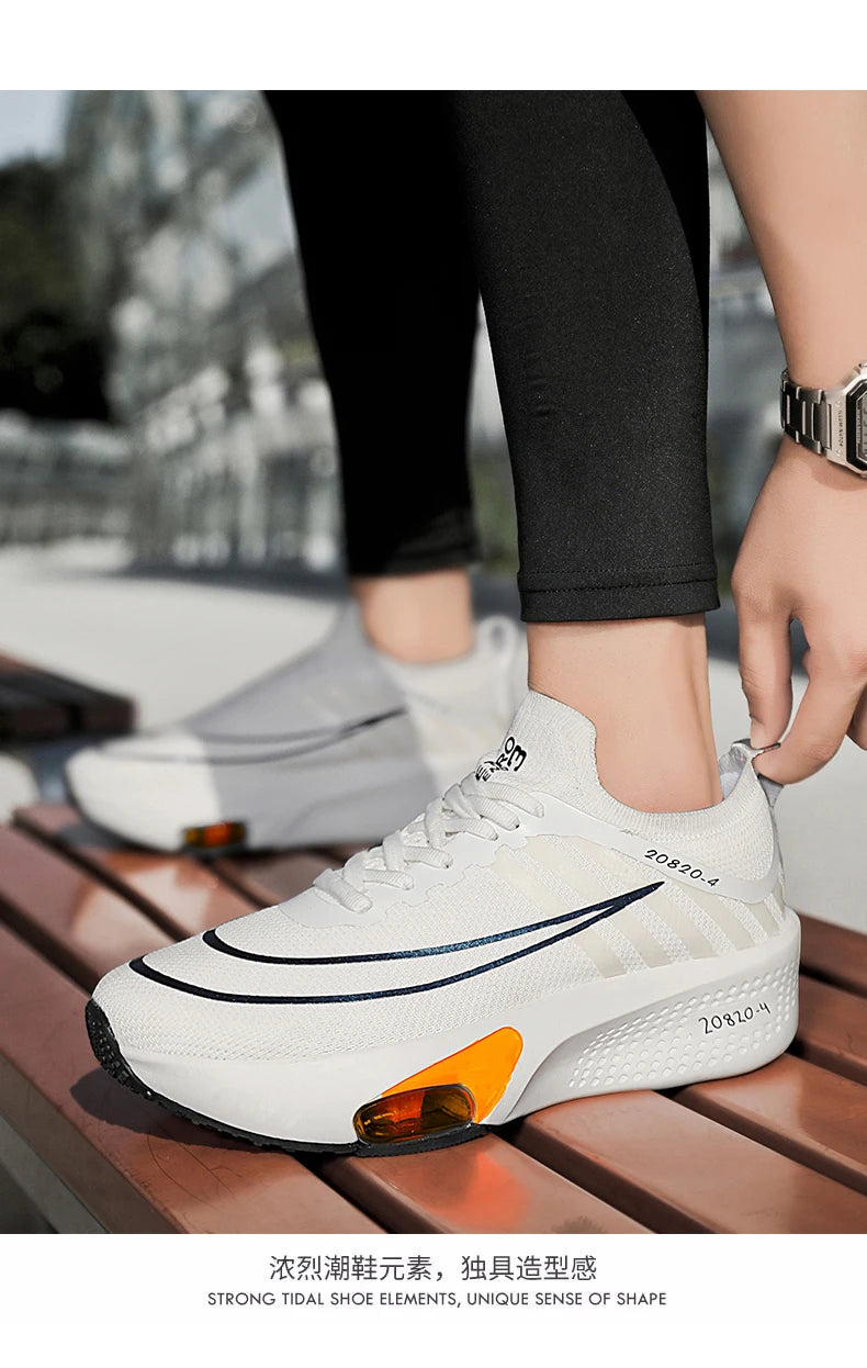 New Marathon Air Cushion Men Running Shoes Breathable marathon Sports gihtweight Sneakers Women's Comfortable Athletic Training