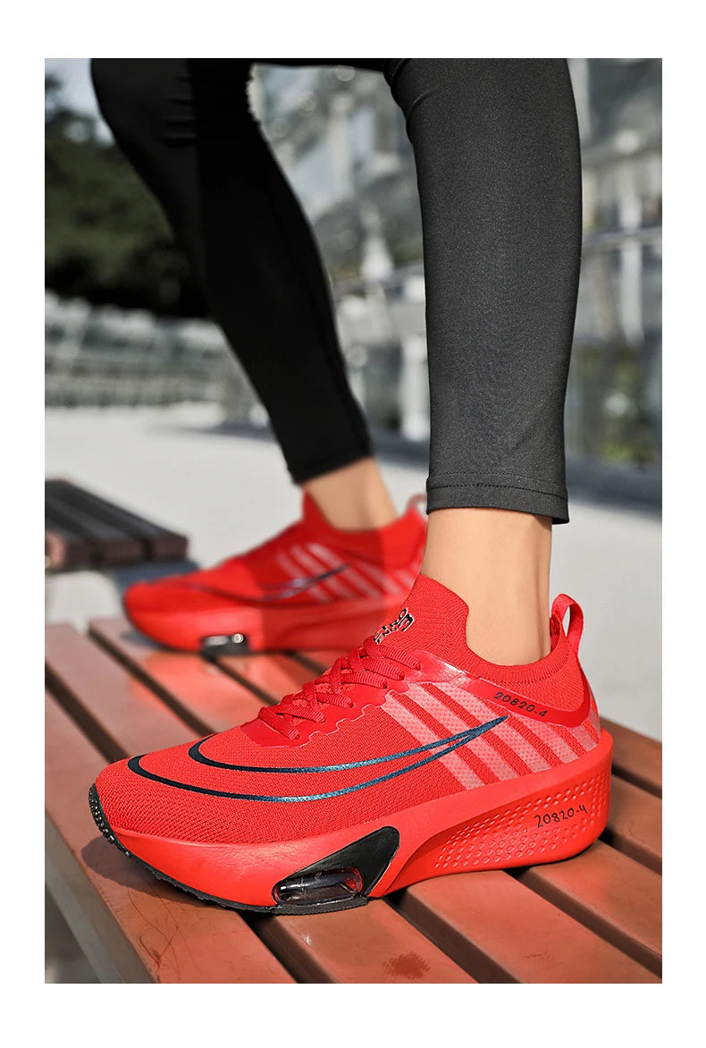 New Marathon Air Cushion Men Running Shoes Breathable marathon Sports gihtweight Sneakers Women's Comfortable Athletic Training