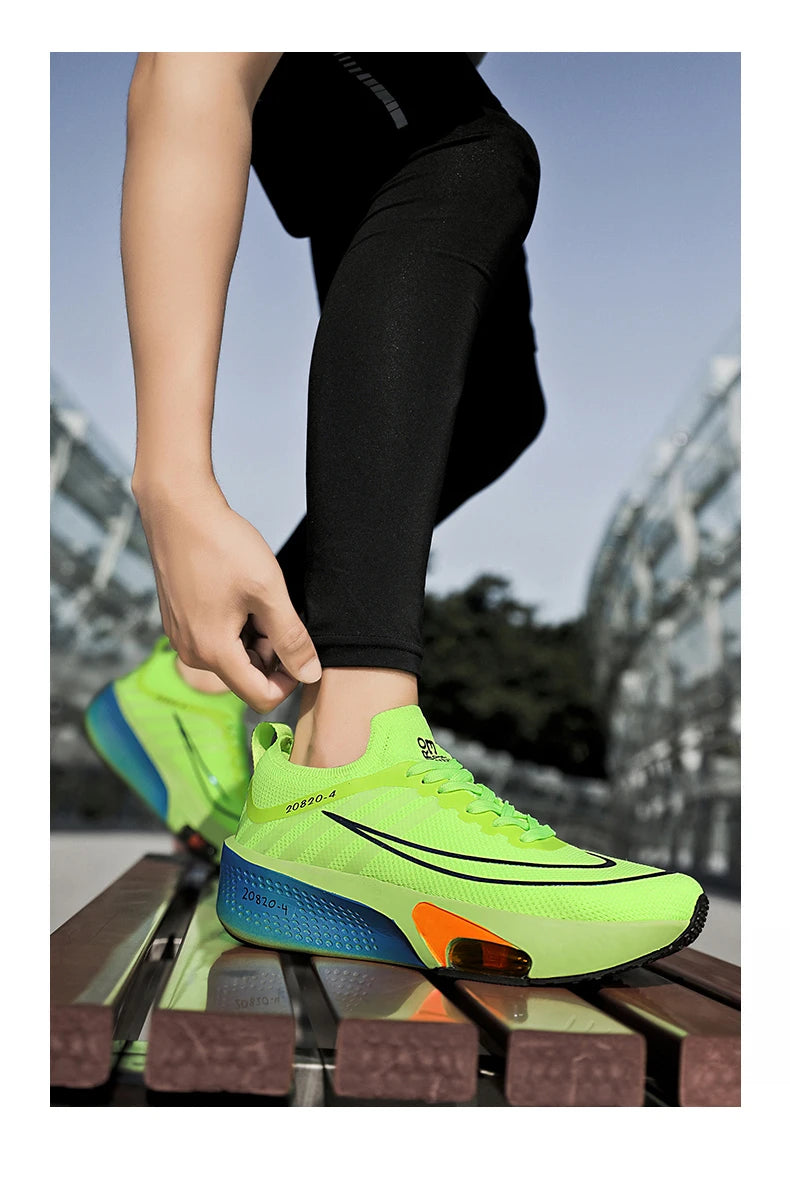 New Marathon Air Cushion Men Running Shoes Breathable marathon Sports gihtweight Sneakers Women's Comfortable Athletic Training