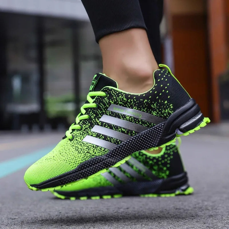 MAEDEF Men Running Sport Shoes Breathable Casual Sneakers Lace-up Outdoor Sports Mens Shoes Large Size 48 Trainer Men Sneaker