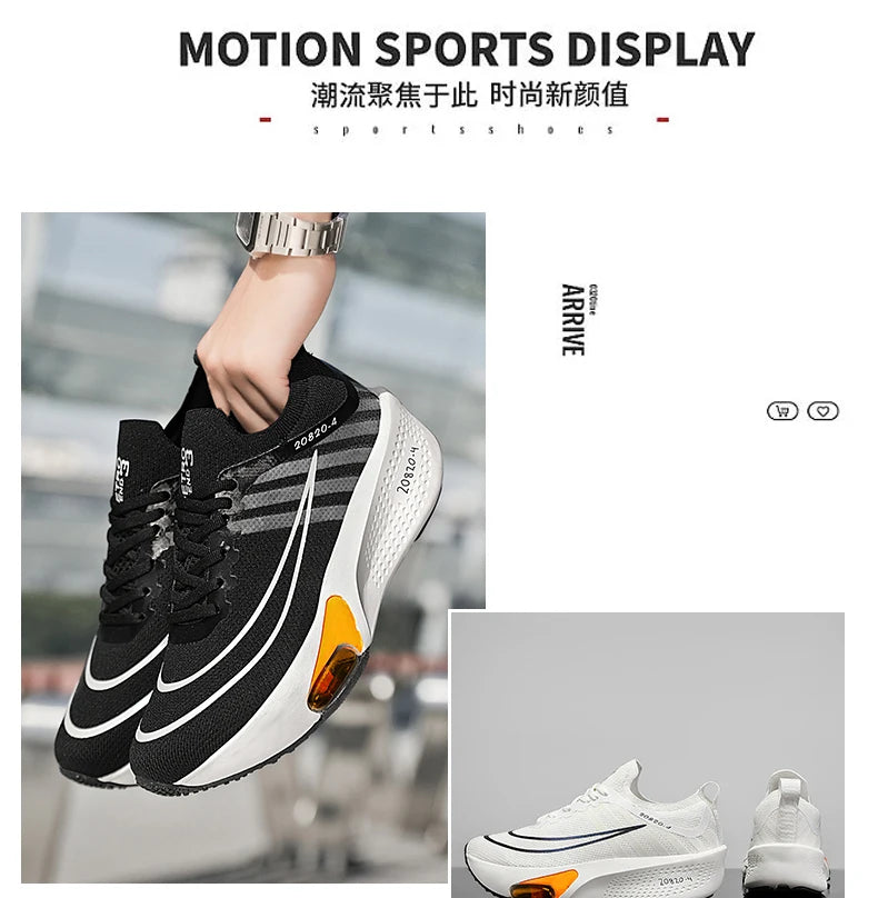 New Marathon Air Cushion Men Running Shoes Breathable marathon Sports gihtweight Sneakers Women's Comfortable Athletic Training