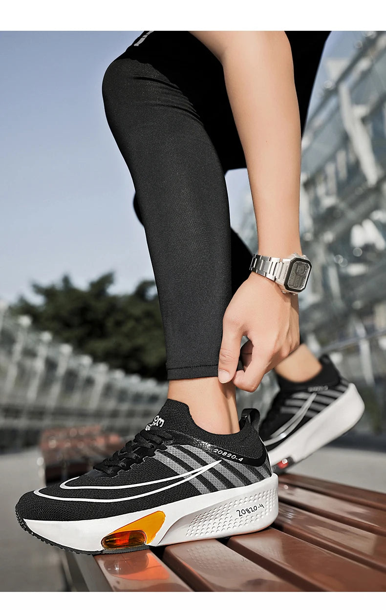 New Marathon Air Cushion Men Running Shoes Breathable marathon Sports gihtweight Sneakers Women's Comfortable Athletic Training