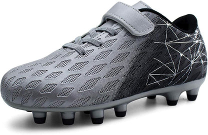 Kids Firm Ground Soccer Cleats Boys Girls Athletic Outdoor Football Shoes