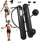 Skipping Rope with Counter, Gravity Ball Jump Rope, Cordless Jump Rope, Intelligent Timed Weighted Jump Rope, Adjustable Digital Counting Cordless Weighted Jump Rope for Lose Weight - Cordless-Black