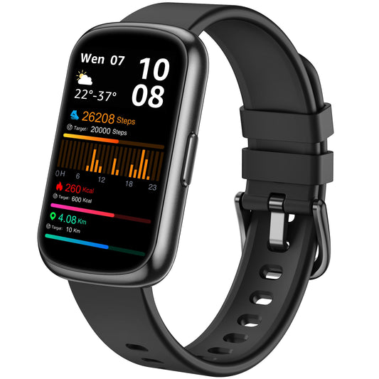 Health Fitness Tracker, Smart Watches for Women Men with 24/7 Heart Rate Blood Oxygen Monitor, Sleep Tracker, Calories & Pedometer, IP68 Waterproof Activity Trackers & Fitness Watch for Android&iPhone