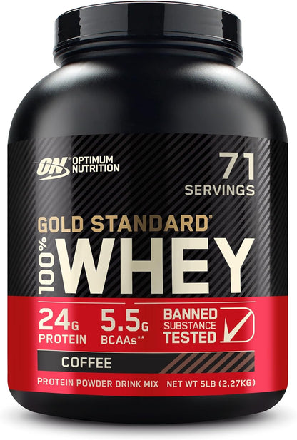 Gold Standard 100% Whey Protein Powder, Double Rich Chocolate, 2 Pound (Packaging May Vary)