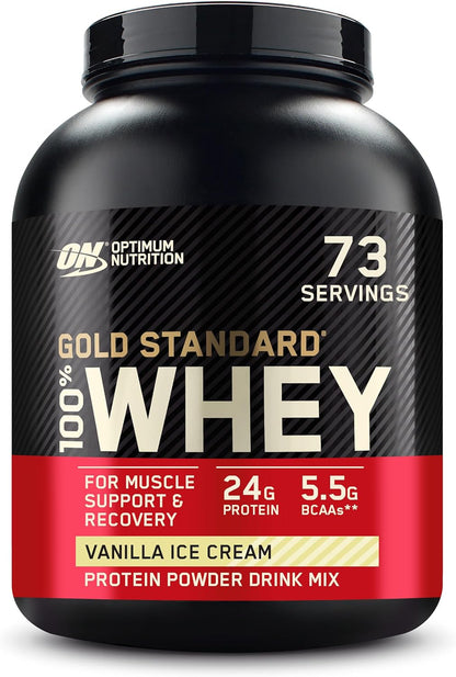 Gold Standard 100% Whey Protein Powder, Double Rich Chocolate, 2 Pound (Packaging May Vary)