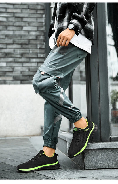 Men Shoes Breathable Men's Sneakers Comfortable Casual Shoes Tenis Outdoor Slip On Walking Sneakers