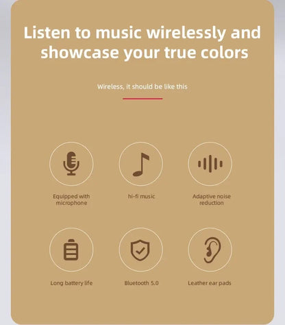 Stereo P47 Headset 5.0 Bluetooth Headset Folding Series Wireless Sports Game Headset for iPhone XiaoMi