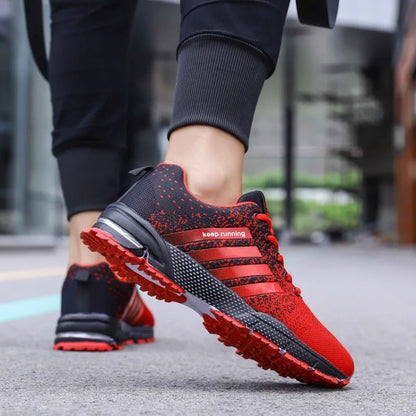 MAEDEF Men Running Sport Shoes Breathable Casual Sneakers Lace-up Outdoor Sports Mens Shoes Large Size 48 Trainer Men Sneaker