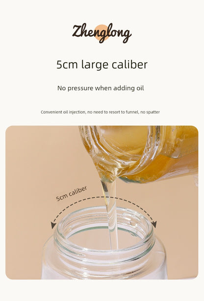 Glass Spray Oil Bottle Jar Spray Dual-Use Air Fryer Kitchen For Home Spray Oil Dispenser Oil Tank Seasoning Pour Oil
