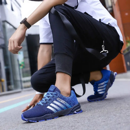 MAEDEF Men Running Sport Shoes Breathable Casual Sneakers Lace-up Outdoor Sports Mens Shoes Large Size 48 Trainer Men Sneaker