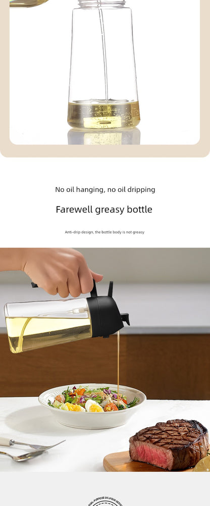 Anmai Glass Oiler Spray Dual-Purpose Oil Bottle Air Fryer Kitchen For Home Atomization Fuel Injector Food Grade Leak-Proof