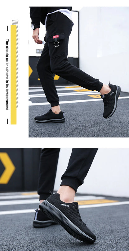 Mens Casual Sneakers Running Shoes Men Lace-up Lightweight Comfortable Breathable Big Size 46 Athletic Walking Shoes for Men