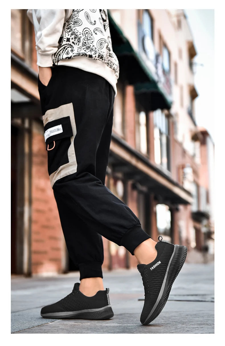Men Shoes Breathable Men's Sneakers Comfortable Casual Shoes Tenis Outdoor Slip On Walking Sneakers