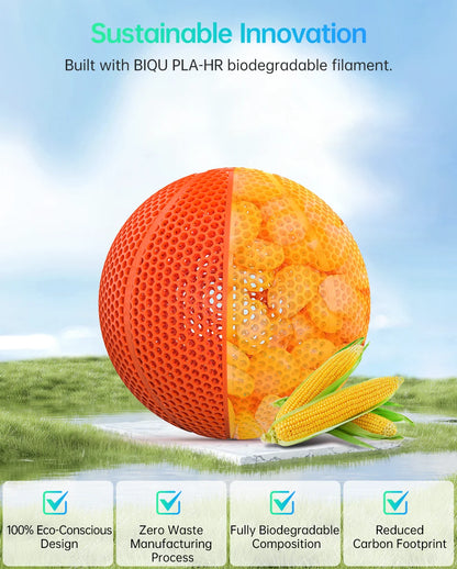 BIQU Airless Basketball PLA-HR Filament Print PLA Eco-friendly Diameter 220mm 240MM Ball 3D Printer DIY Model
