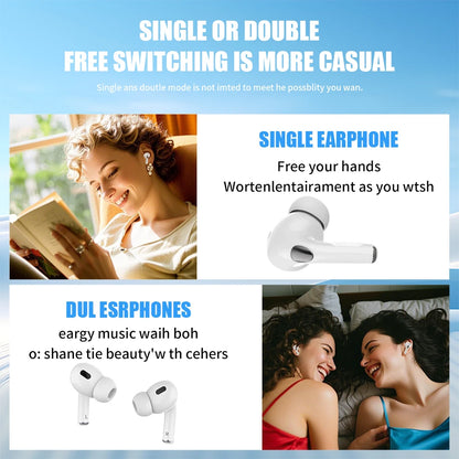 A8 Pro Pods Wireless Bluetooth Earphones ANC Noise Reduction Wireless Headphones Pod Like Air pods Ear Buds For IPhone Android